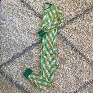 Little Sleepies Bamboo Pajamas,Unisex size 12/14,Green Dragon Scales